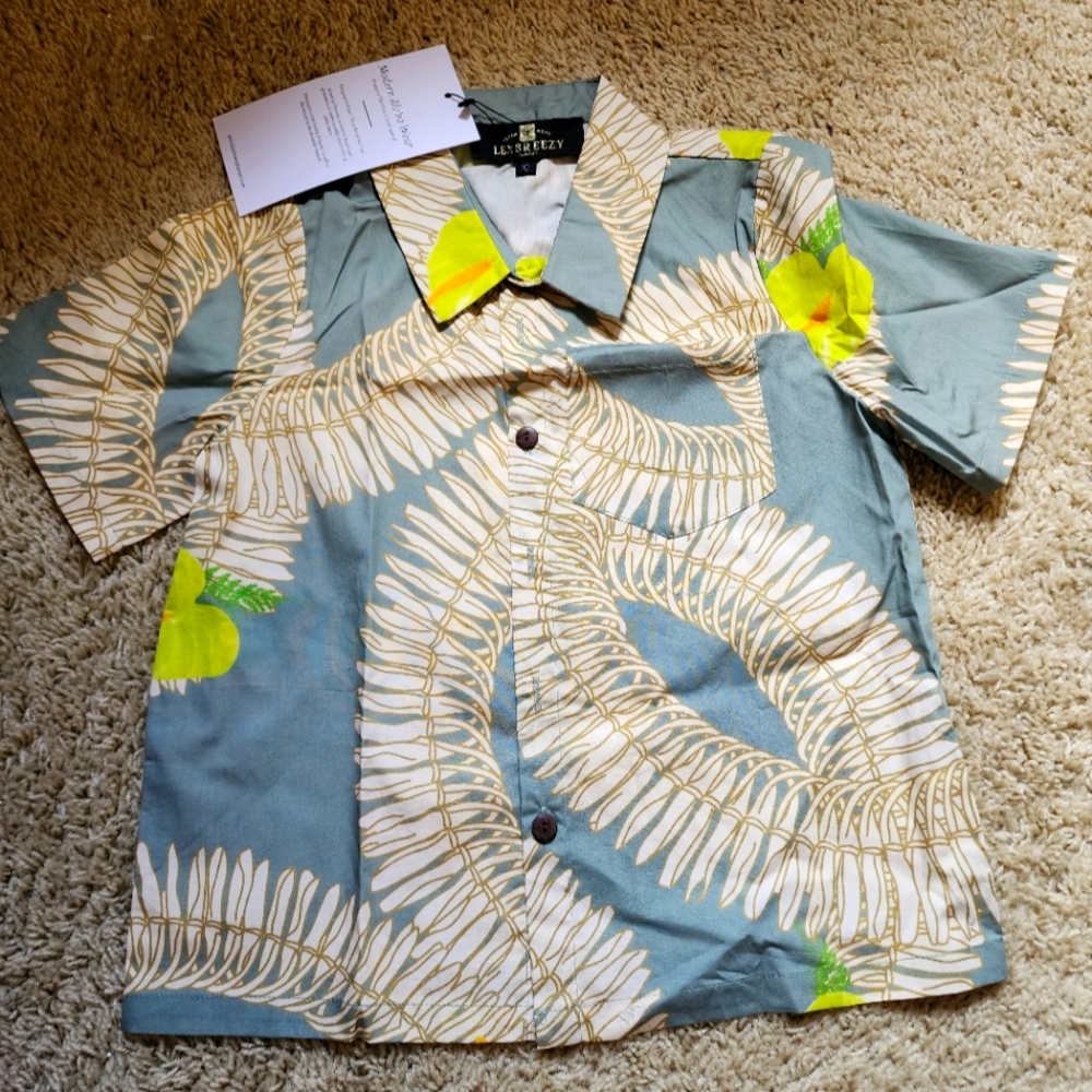 Boys Lexbreezy Gingerlei Aloha Shirt